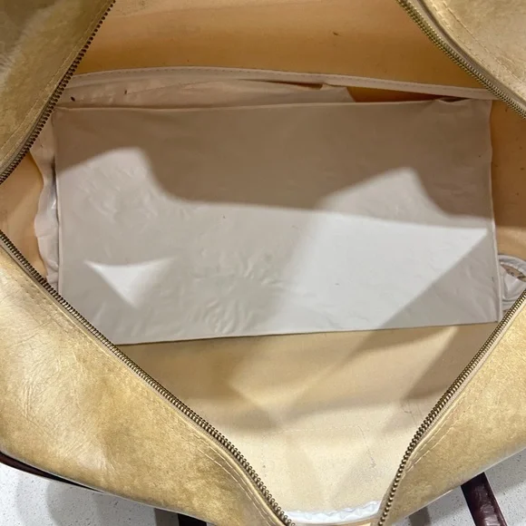 Adidas Tan and Brown Duffel Bag Gym 80s Nostalgia Retro - Picture 8 of 9